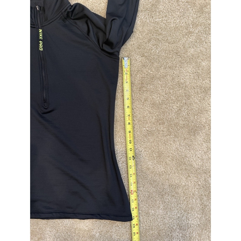 Nike Pro Hyperwarm Quarter Zip Pullover Women's XL Black - Picture 5 of 8